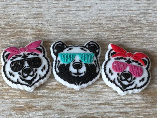 1 Bear Silicone Focal Beads